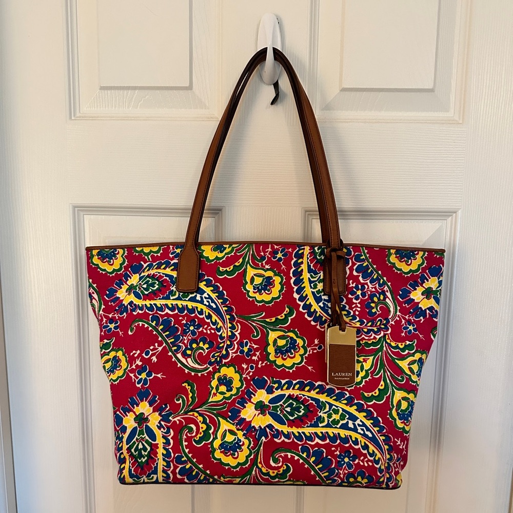 Ralph Lauren floral tote bag - NWOT